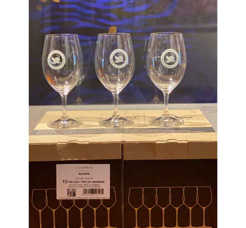 Dozen Riedel Logo Wine Glasses (excludes sale)