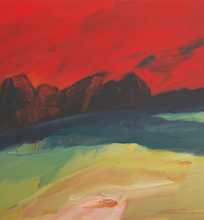2017 Dick Evans "Dark Forms with Red Sky"